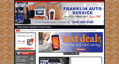 Desktop Screenshot of franklinautoservice.com